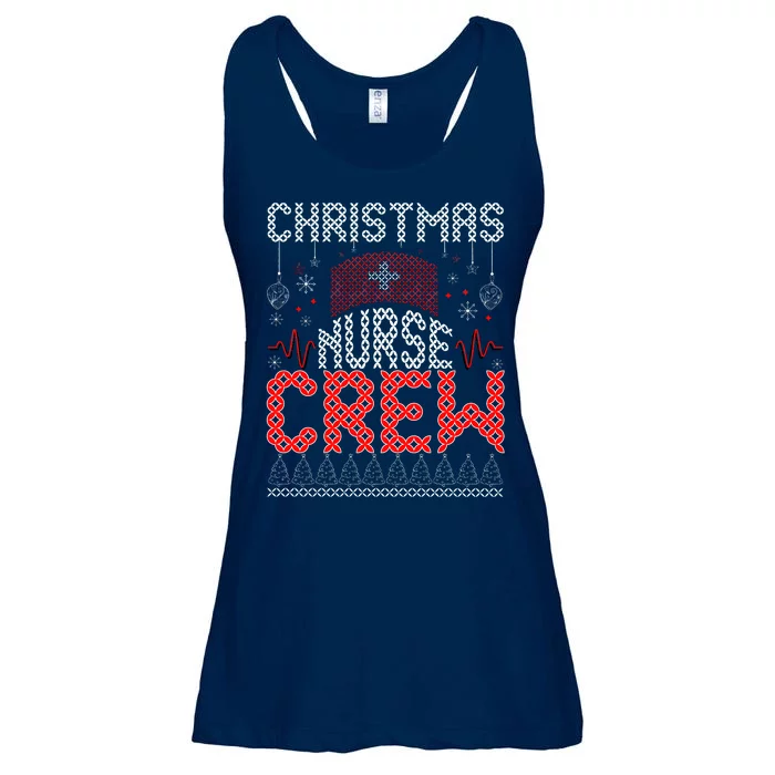 Christmas Nurse Crew Ugly Christmas Sweater RN Ladies Essential Flowy Tank