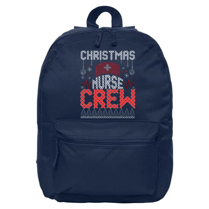 Christmas Nurse Crew Ugly Christmas Sweater RN 16 in Basic Backpack