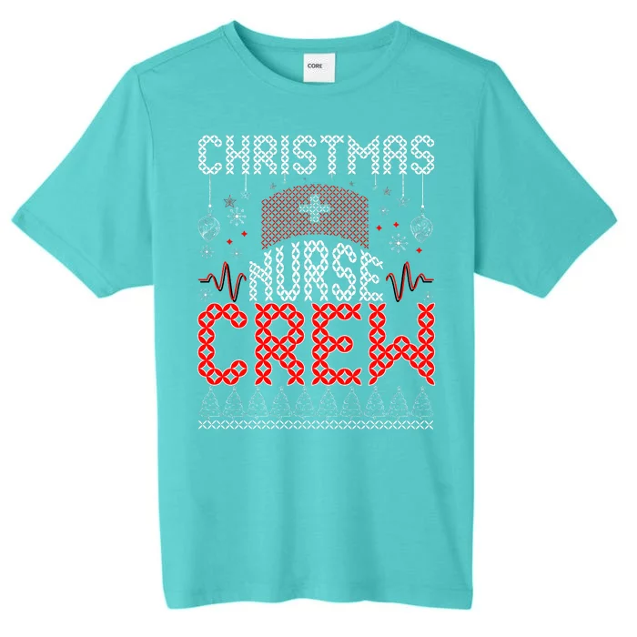 Christmas Nurse Crew Ugly Christmas Sweater RN ChromaSoft Performance T-Shirt