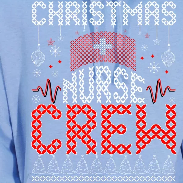 Christmas Nurse Crew Ugly Christmas Sweater RN Unisex Surf Hoodie