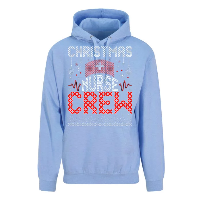 Christmas Nurse Crew Ugly Christmas Sweater RN Unisex Surf Hoodie