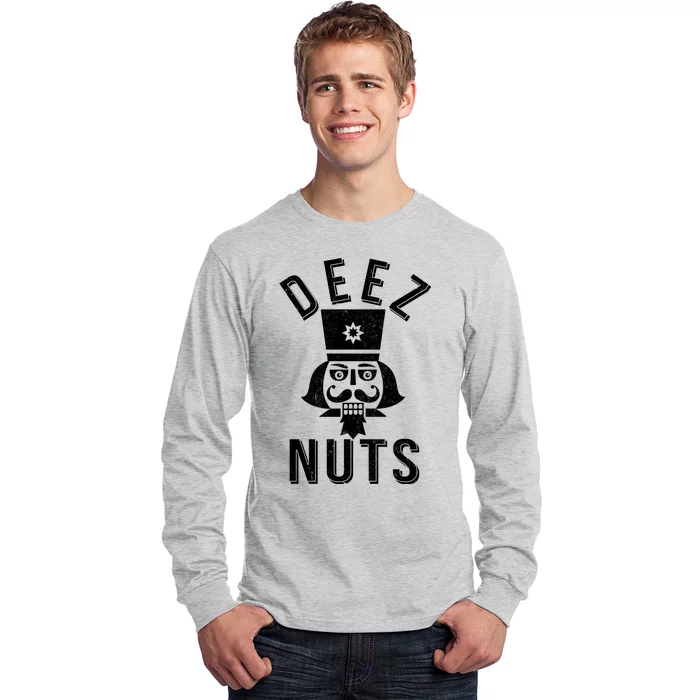 Christmas Nutcracker Deez Nuts Long Sleeve Shirt