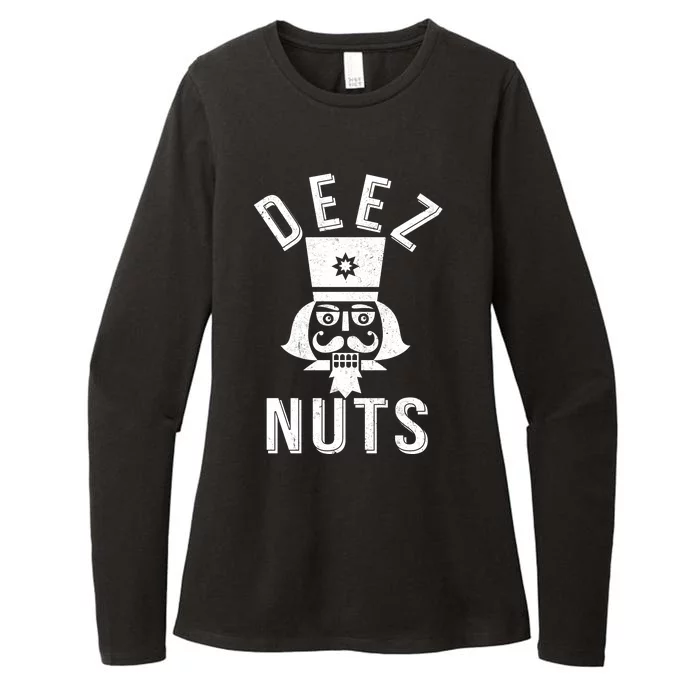 Christmas Nutcracker Deez Nuts Womens CVC Long Sleeve Shirt