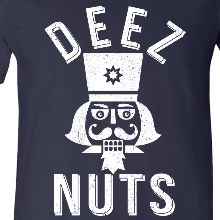 Christmas Nutcracker Deez Nuts V-Neck T-Shirt