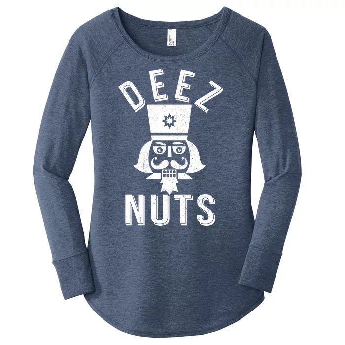 Christmas Nutcracker Deez Nuts Women's Perfect Tri Tunic Long Sleeve Shirt