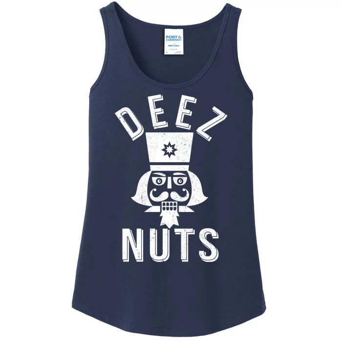 Christmas Nutcracker Deez Nuts Ladies Essential Tank