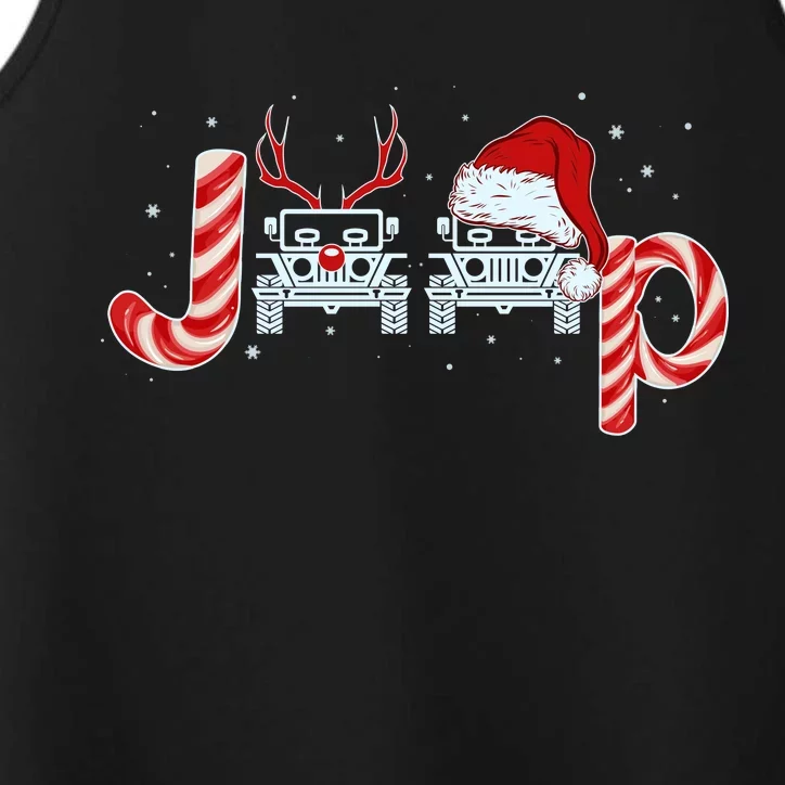 Christmas off Road Car Reindeer Performance Tank