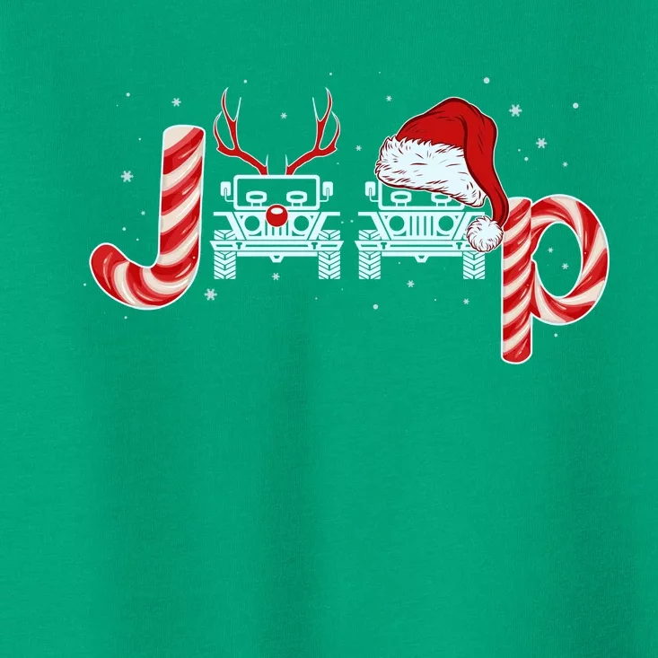 Christmas off Road Car Reindeer Toddler T-Shirt