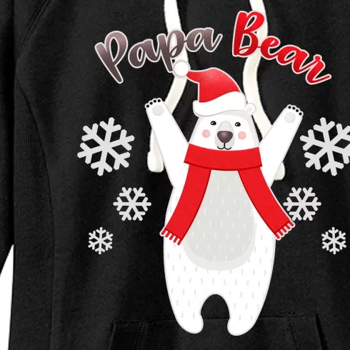 Christmas Papa Bear Women's Fleece Hoodie