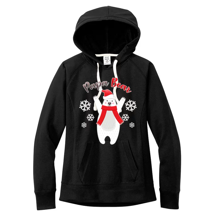 Christmas Papa Bear Women's Fleece Hoodie