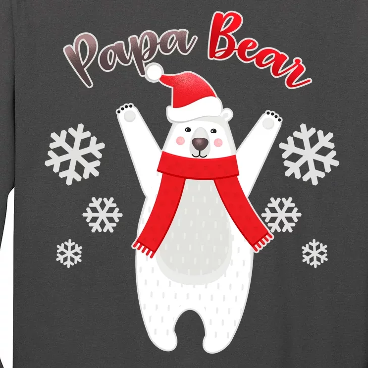 Christmas Papa Bear Tall Long Sleeve T-Shirt