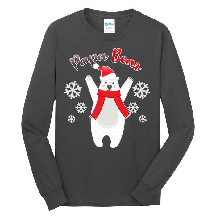 Christmas Papa Bear Tall Long Sleeve T-Shirt