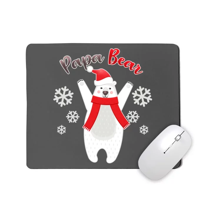 Christmas Papa Bear Mousepad