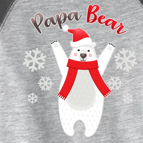 Christmas Papa Bear Toddler Fine Jersey T-Shirt