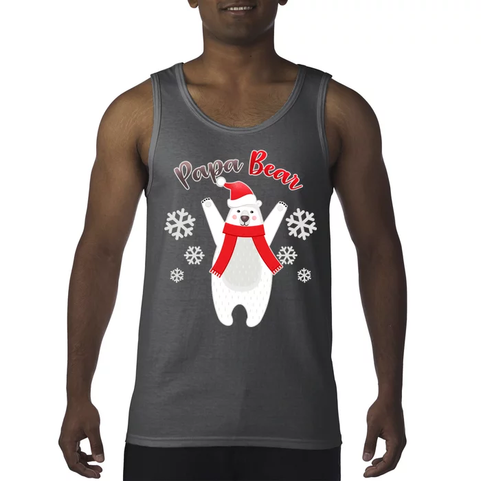 Christmas Papa Bear Tank Top