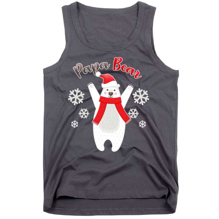 Christmas Papa Bear Tank Top