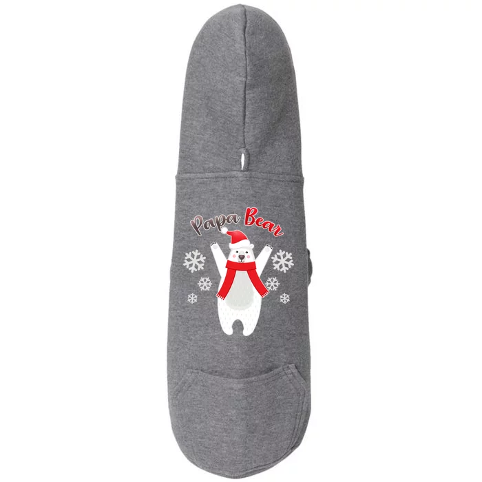 Christmas Papa Bear Doggie 3-End Fleece Hoodie