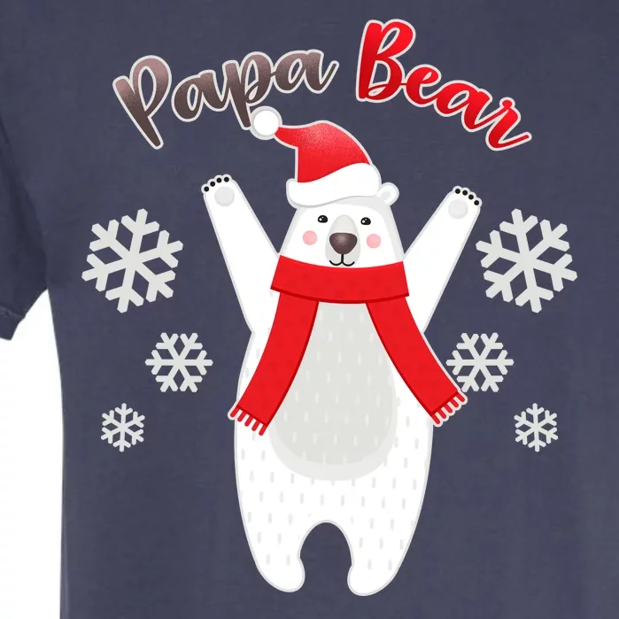 Christmas Papa Bear Garment-Dyed Heavyweight T-Shirt