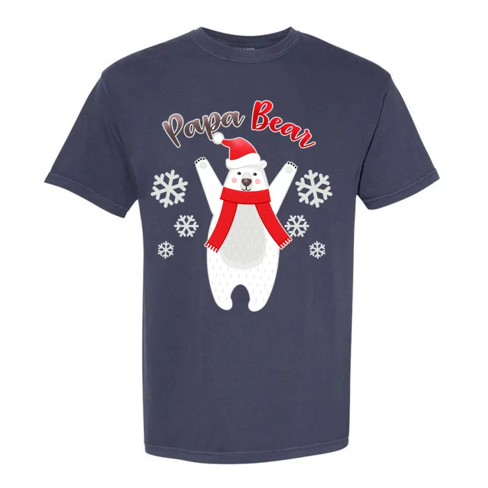 Christmas Papa Bear Garment-Dyed Heavyweight T-Shirt