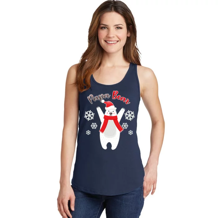 Christmas Papa Bear Ladies Essential Tank