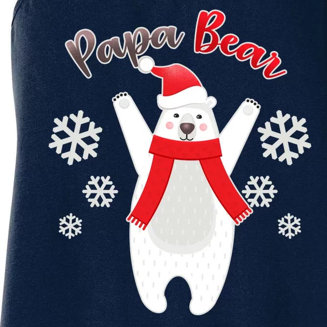 Christmas Papa Bear Women's Racerback Tank