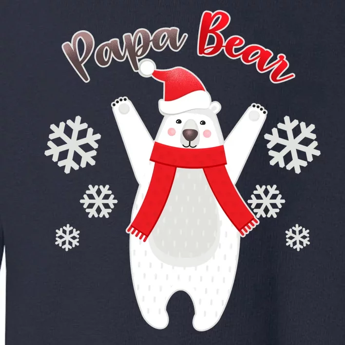 Christmas Papa Bear Toddler Sweatshirt