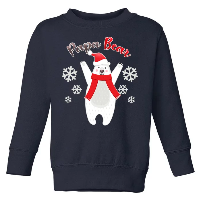 Christmas Papa Bear Toddler Sweatshirt