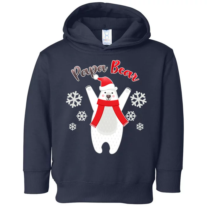 Christmas Papa Bear Toddler Hoodie