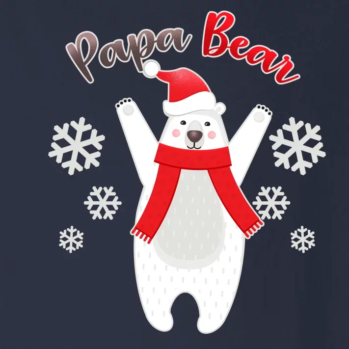 Christmas Papa Bear Toddler Long Sleeve Shirt