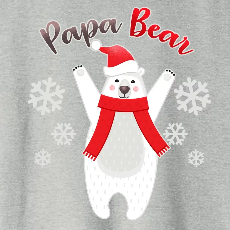 Christmas Papa Bear Women's Crop Top Tee