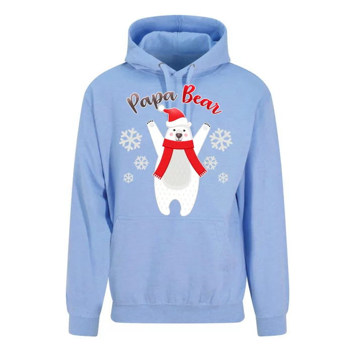 Christmas Papa Bear Unisex Surf Hoodie