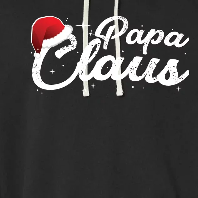 Christmas Papa Claus Garment-Dyed Fleece Hoodie