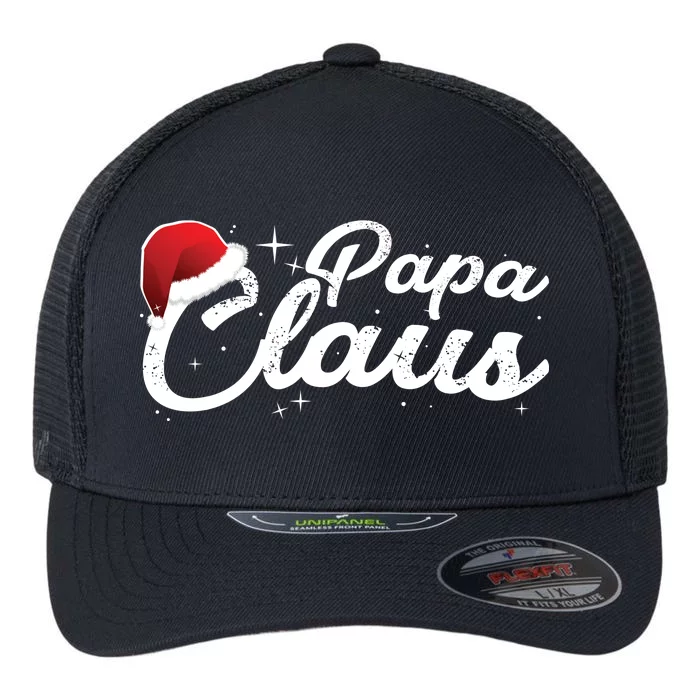 Christmas Papa Claus Flexfit Unipanel Trucker Cap