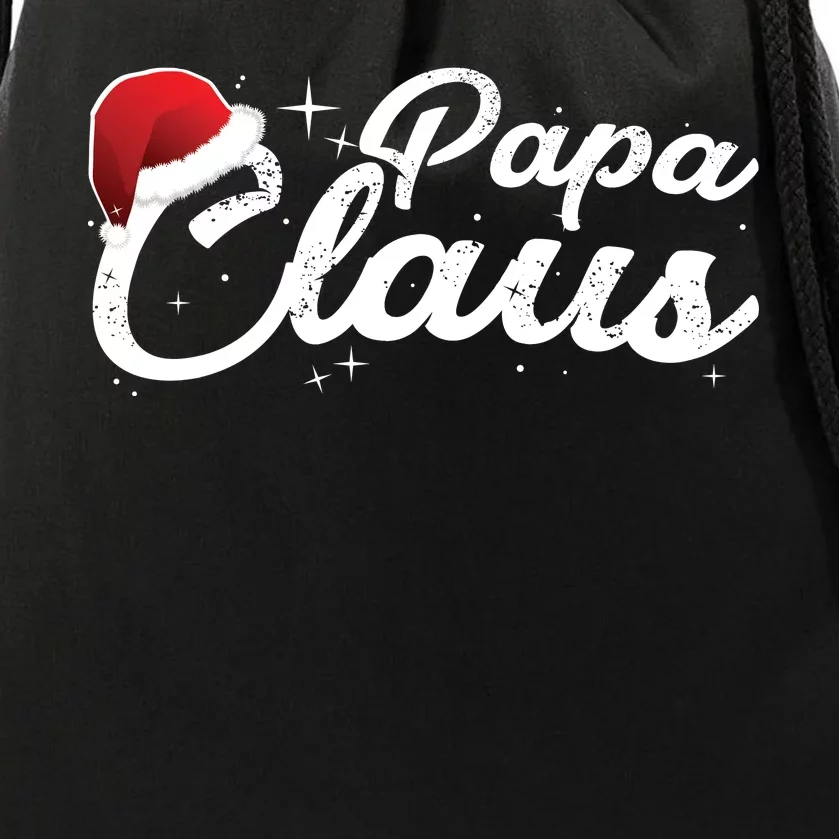 Christmas Papa Claus Drawstring Bag