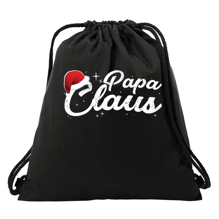 Christmas Papa Claus Drawstring Bag