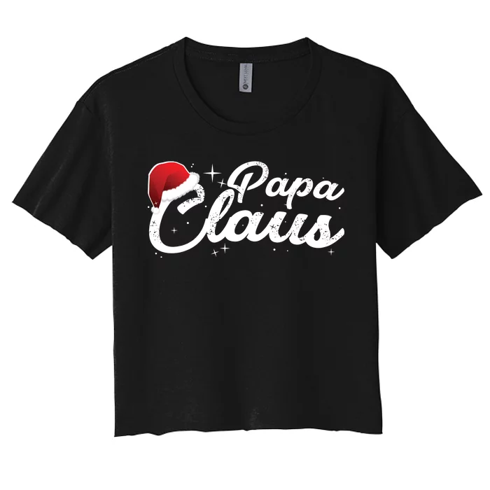 Christmas Papa Claus Women's Crop Top Tee