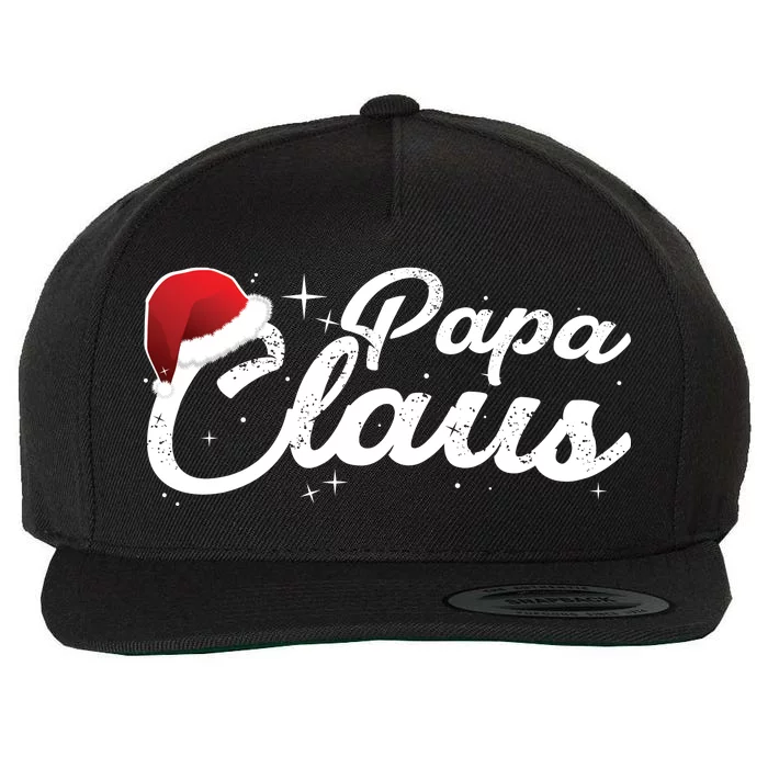 Christmas: Papa Claus Wool Snapback Cap