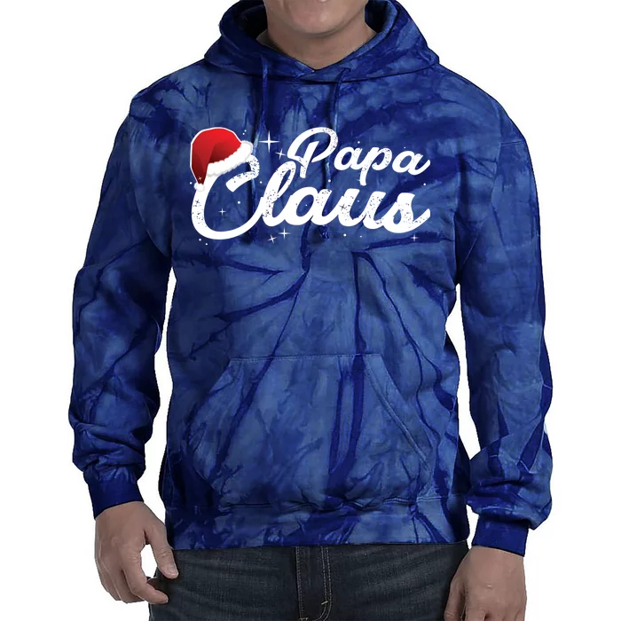 Christmas: Papa Claus Tie Dye Hoodie