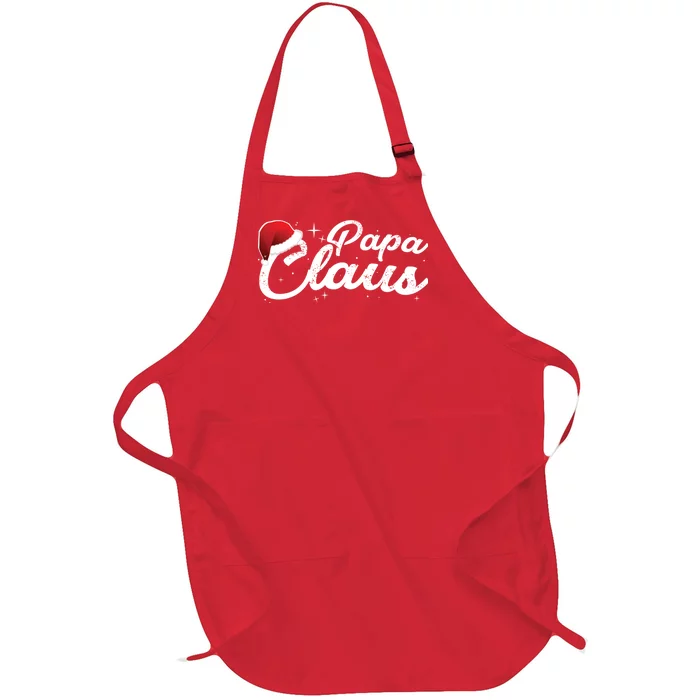 Christmas: Papa Claus Full-Length Apron With Pocket