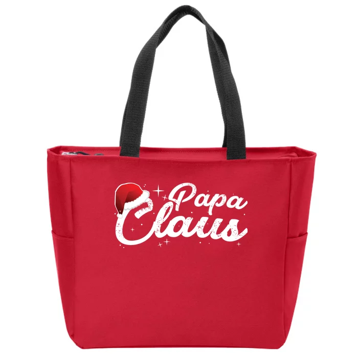 Christmas: Papa Claus Zip Tote Bag