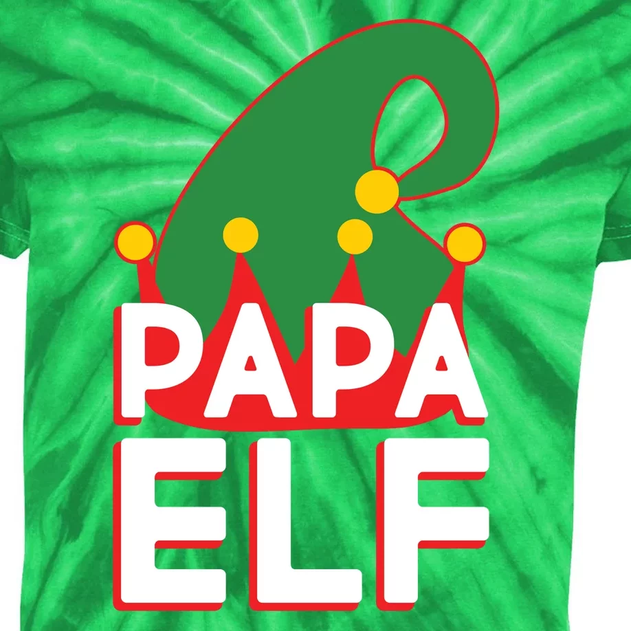 Christmas: Papa Elf Kids Tie-Dye T-Shirt