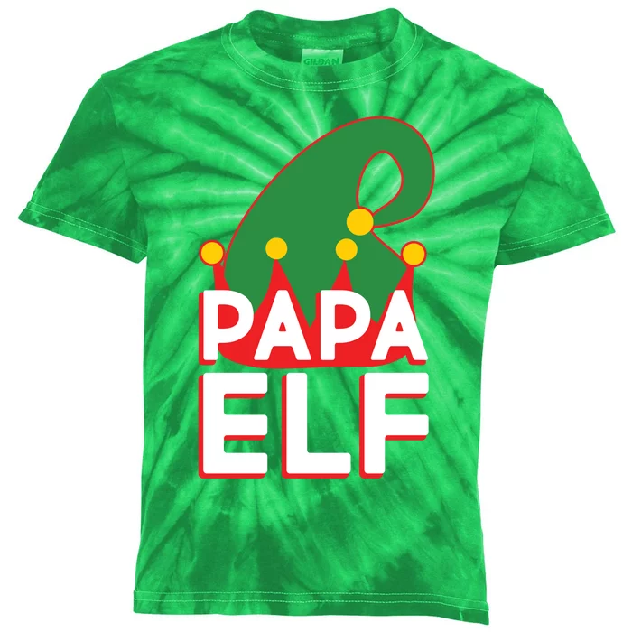 Christmas: Papa Elf Kids Tie-Dye T-Shirt