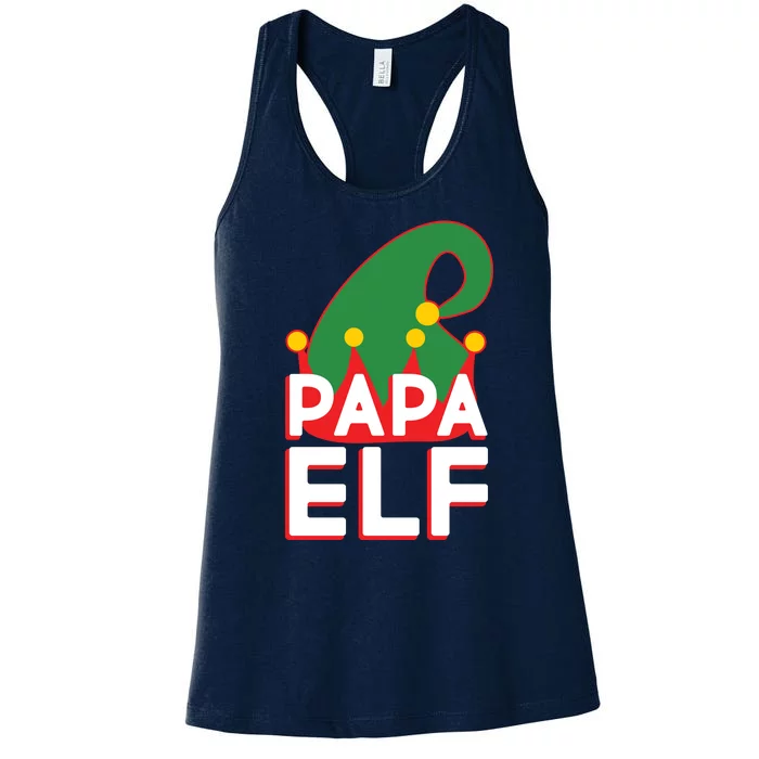 Christmas: Papa Elf Women's Racerback Tank