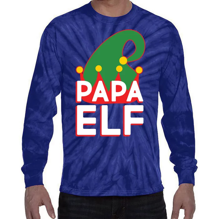 Christmas: Papa Elf Tie-Dye Long Sleeve Shirt