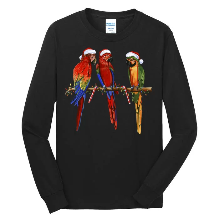 Christmas Parrots Tall Long Sleeve T-Shirt