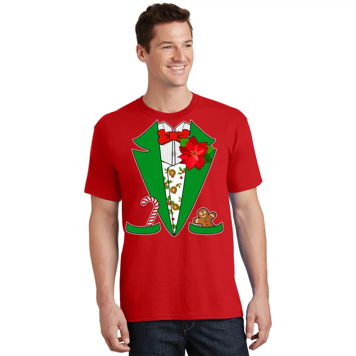 Christmas Party Tuxedo Suit Top T-Shirt