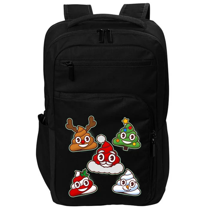 Christmas Poop Emoji Group Impact Tech Backpack