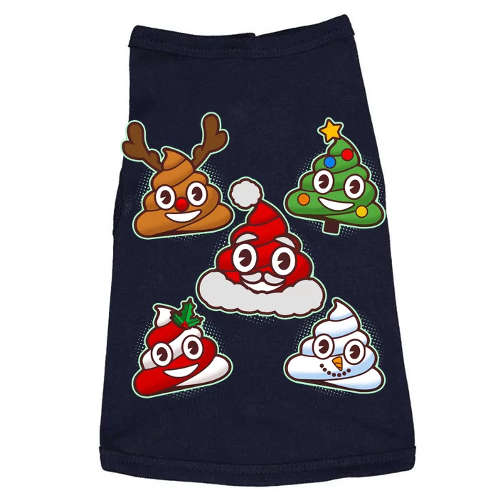 Christmas Poop Emoji Group Doggie Tank