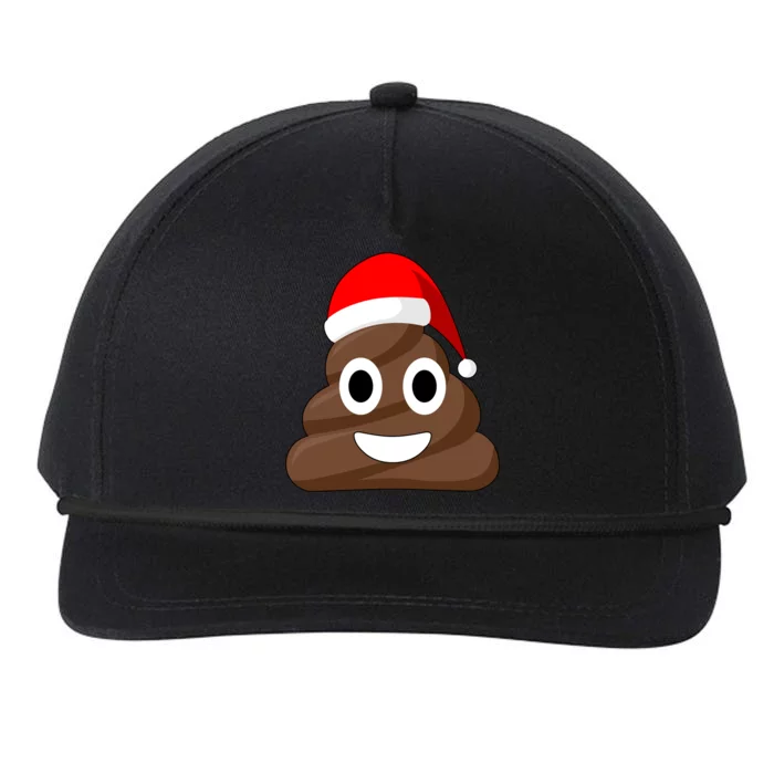 Christmas Poop Emoji Smiley Snapback Five-Panel Rope Hat