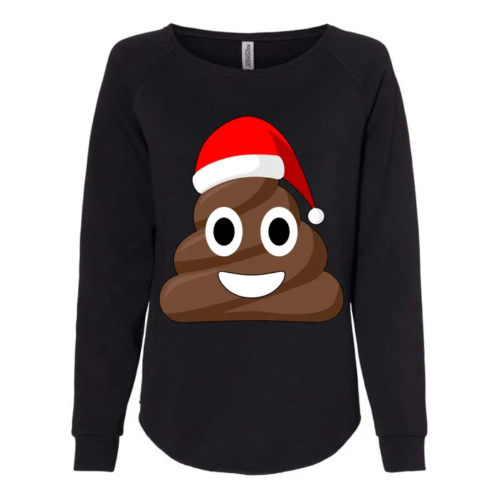 Christmas Poop Emoji Smiley Womens California Wash Sweatshirt